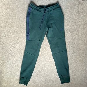 Nike size: small green tech fleece joggers